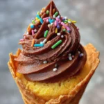 Cupcake Cone Recipe With Chocolate Frosting