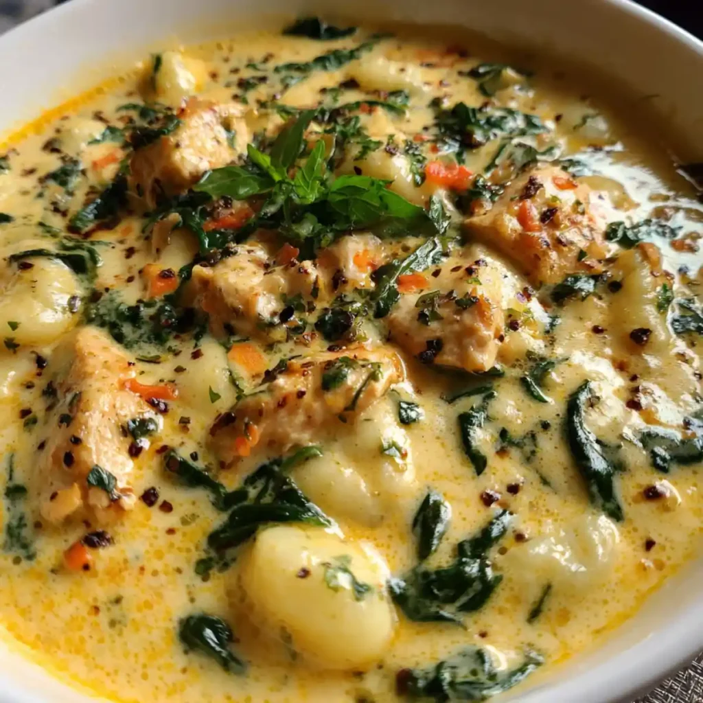 Cozy Up with Our Easy Creamy Chicken Gnocchi Soup Recipe with Spinach 6 Creamy Chicken Gnocchi Soup Recipe With Spinach