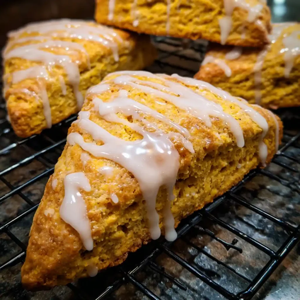Easy Spiced Pumpkin Scones with Maple Glaze: Your Go-To Fall Breakfast Treat! 6 Spiced Pumpkin Scones Recipe With Maple Glaze
