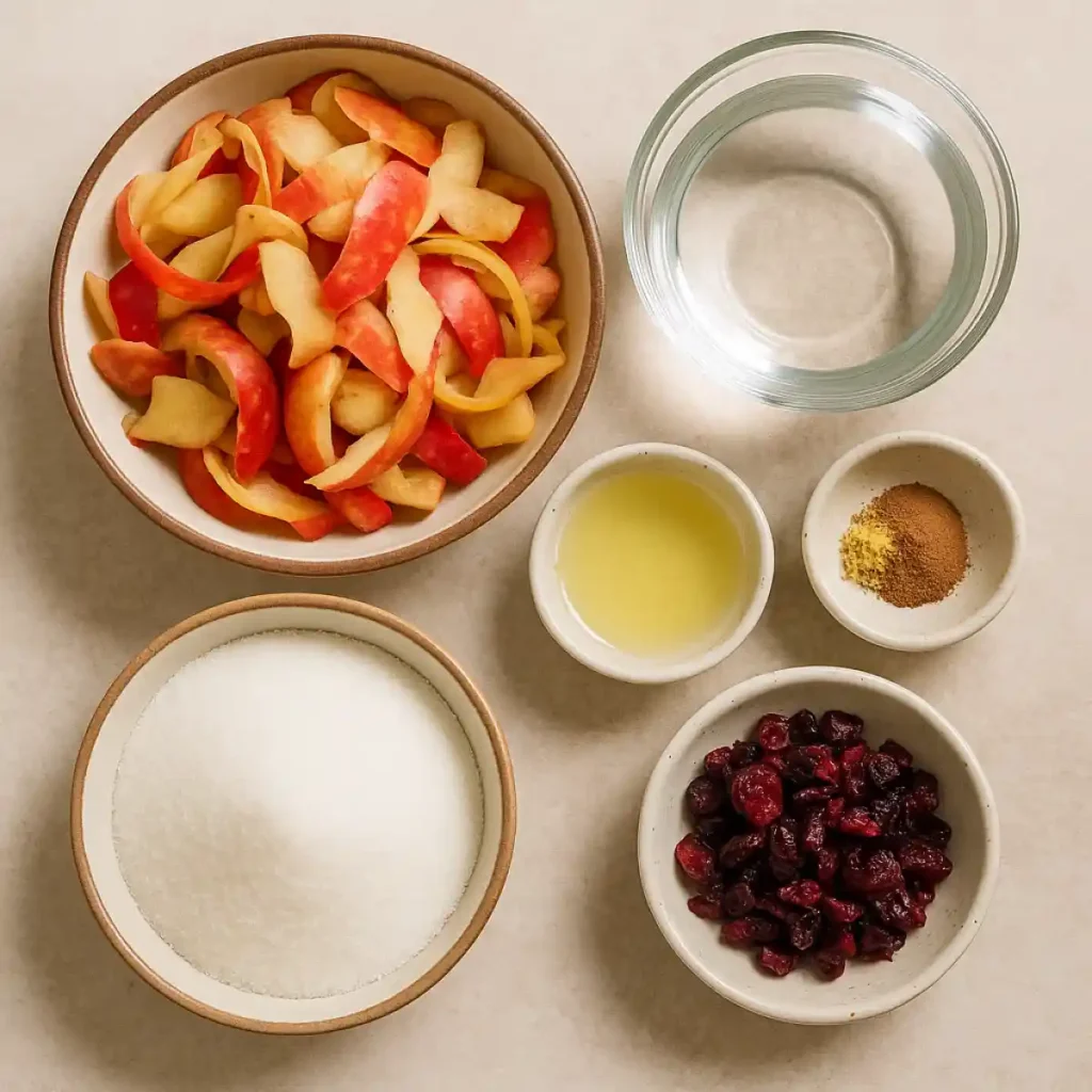 Apple Peel Jam Recipe: Sweet, Natural, Zero Waste 2 Apple Peel Jam Recipe Ingredients