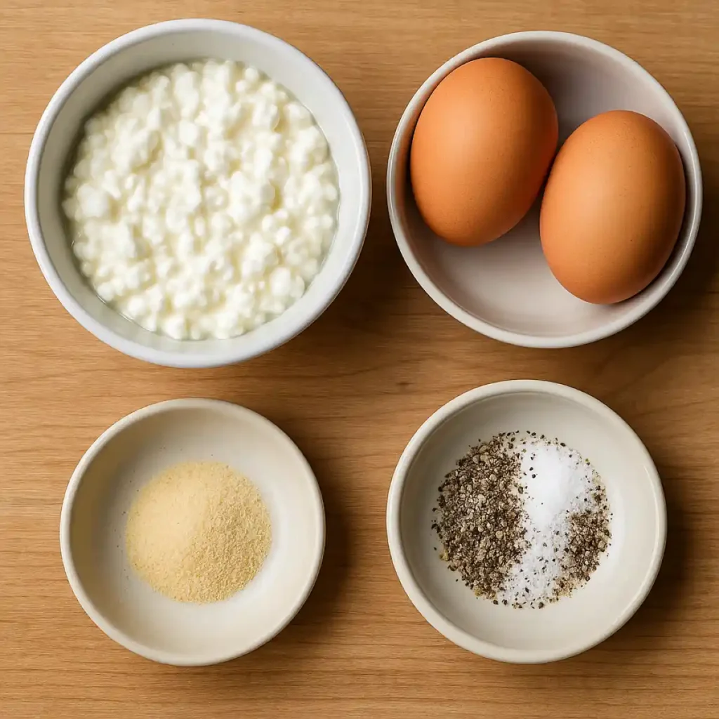 Baked Cottage Cheese Eggs: Fluffy Protein-Packed Breakfast 2 Baked Cottage Cheese Eggs Ingredients