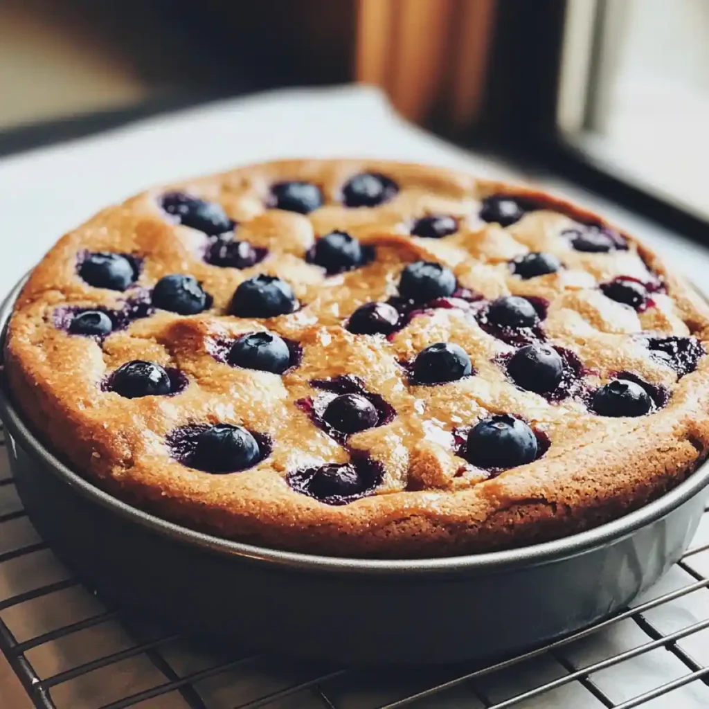 Blueberry Almond Butter Cake
