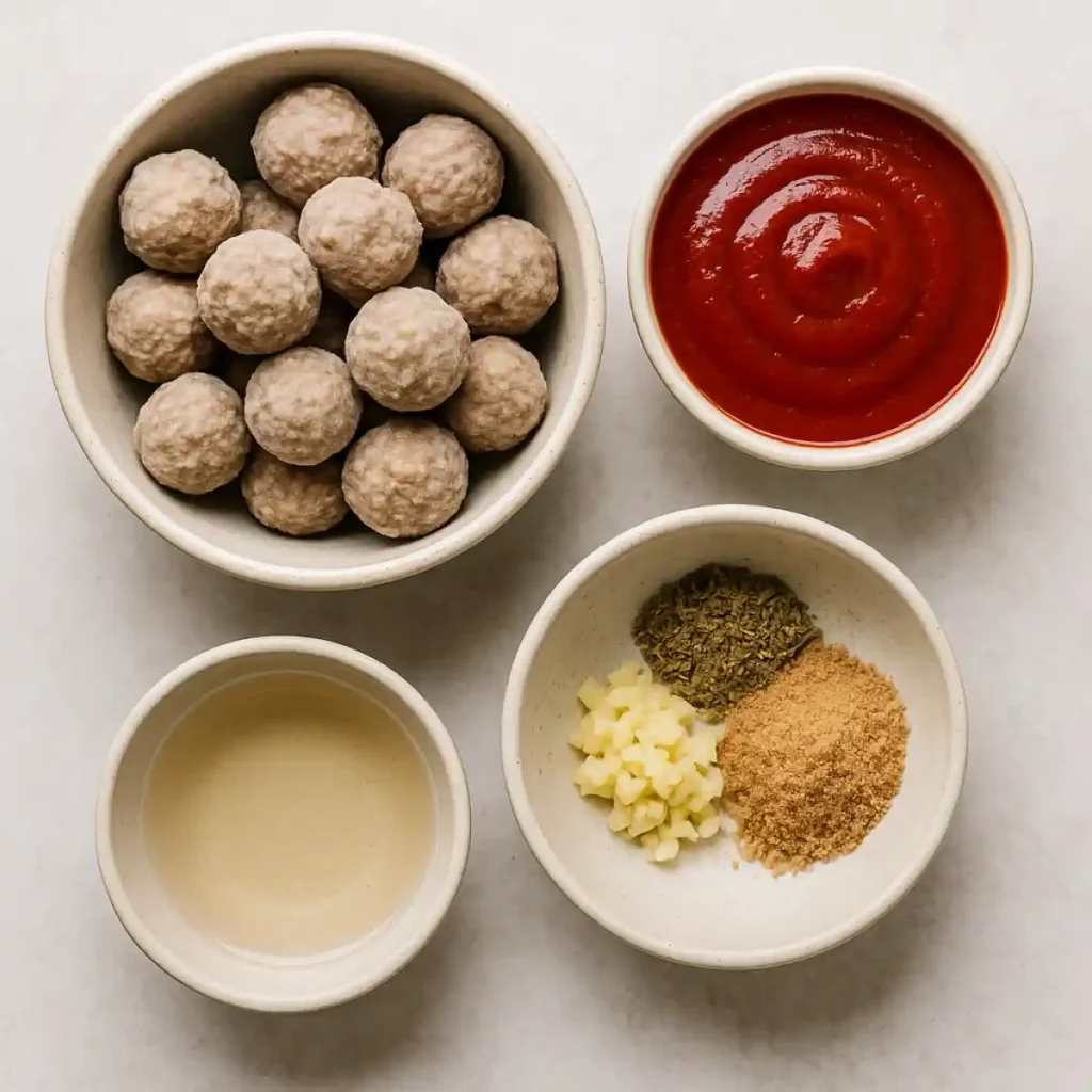 Frozen Meatballs in the Crockpot: Effortless Dinner Magic 2 Frozen Meatballs In The Crockpot Ingredients