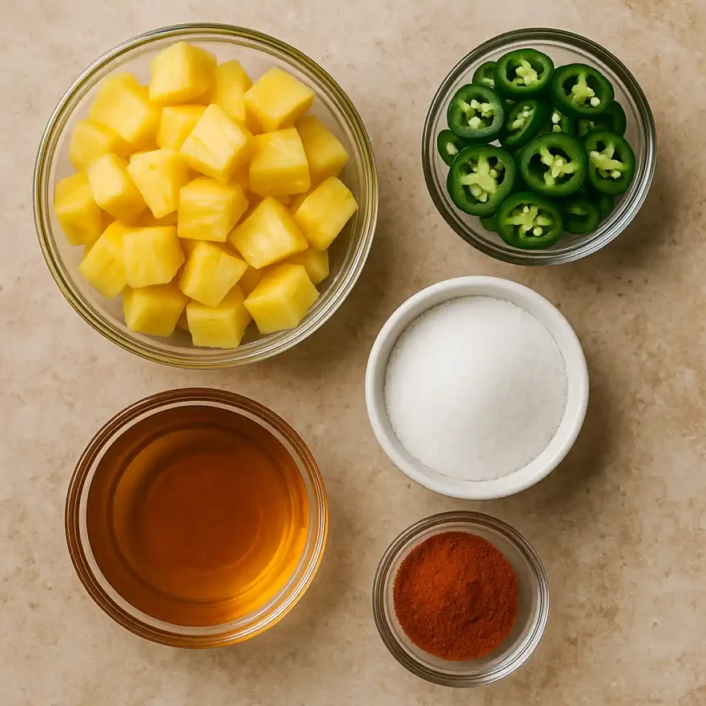 Pineapple Cowboy Candy Recipe - Fiery Sweet Perfection 2 Pineapple Cowboy Candy Recipe Ingredients