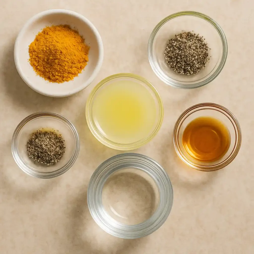 Turmeric Powder Shot Recipe for Fast Fat-Burning Results 3 Turmeric Powder Shot Recipe Ingredients