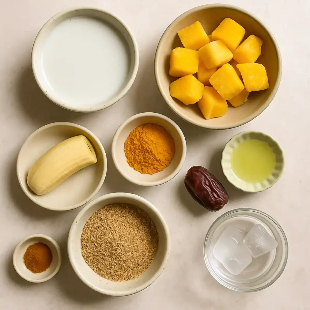 Turmeric Weight Loss Recipe with Mango & Coconut Milk 2 Turmeric Weight Loss Recipe Ingredients