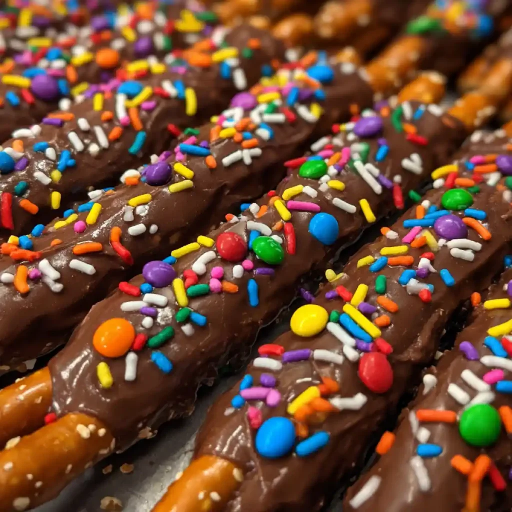 Chocolate Covered Pretzel Rods