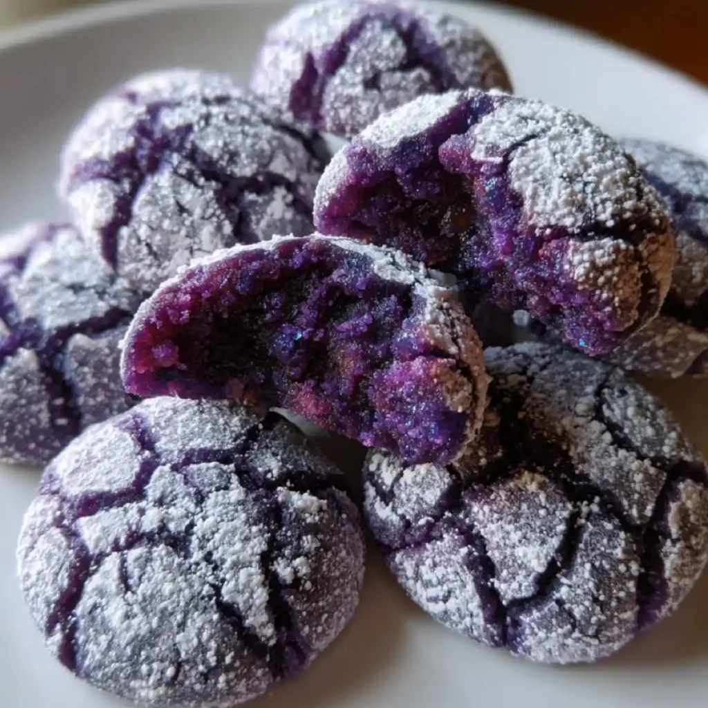 Ube Crinkle Cookies Recipe