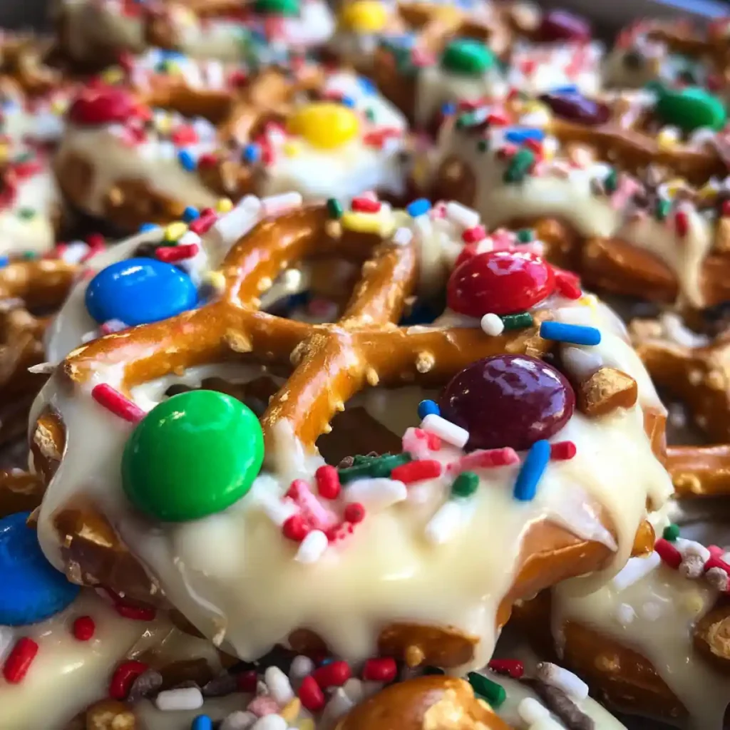 White Chocolate With Pretzels