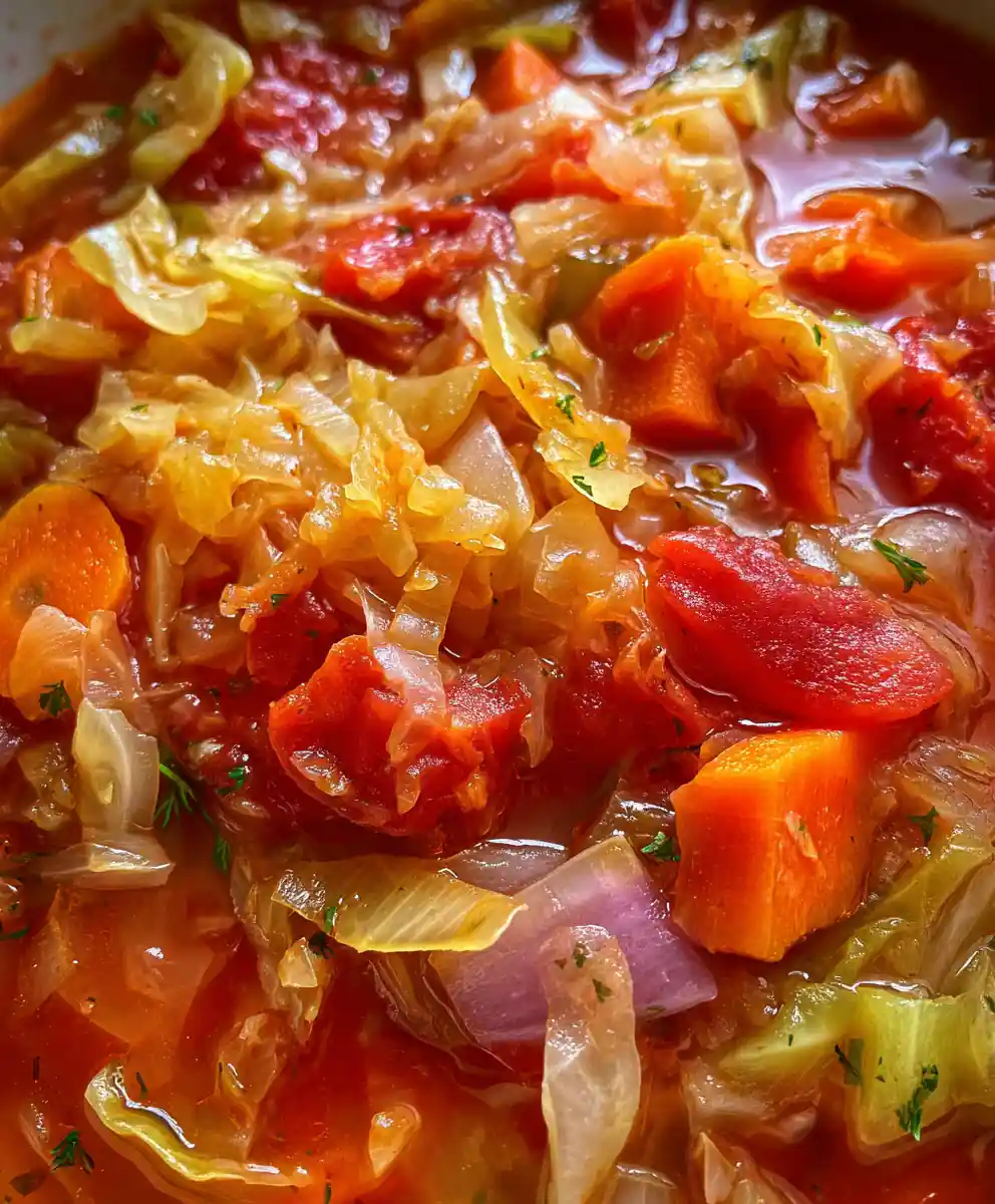 Cabbage Soup Recipe Hearty Tomato Carrot Medley
