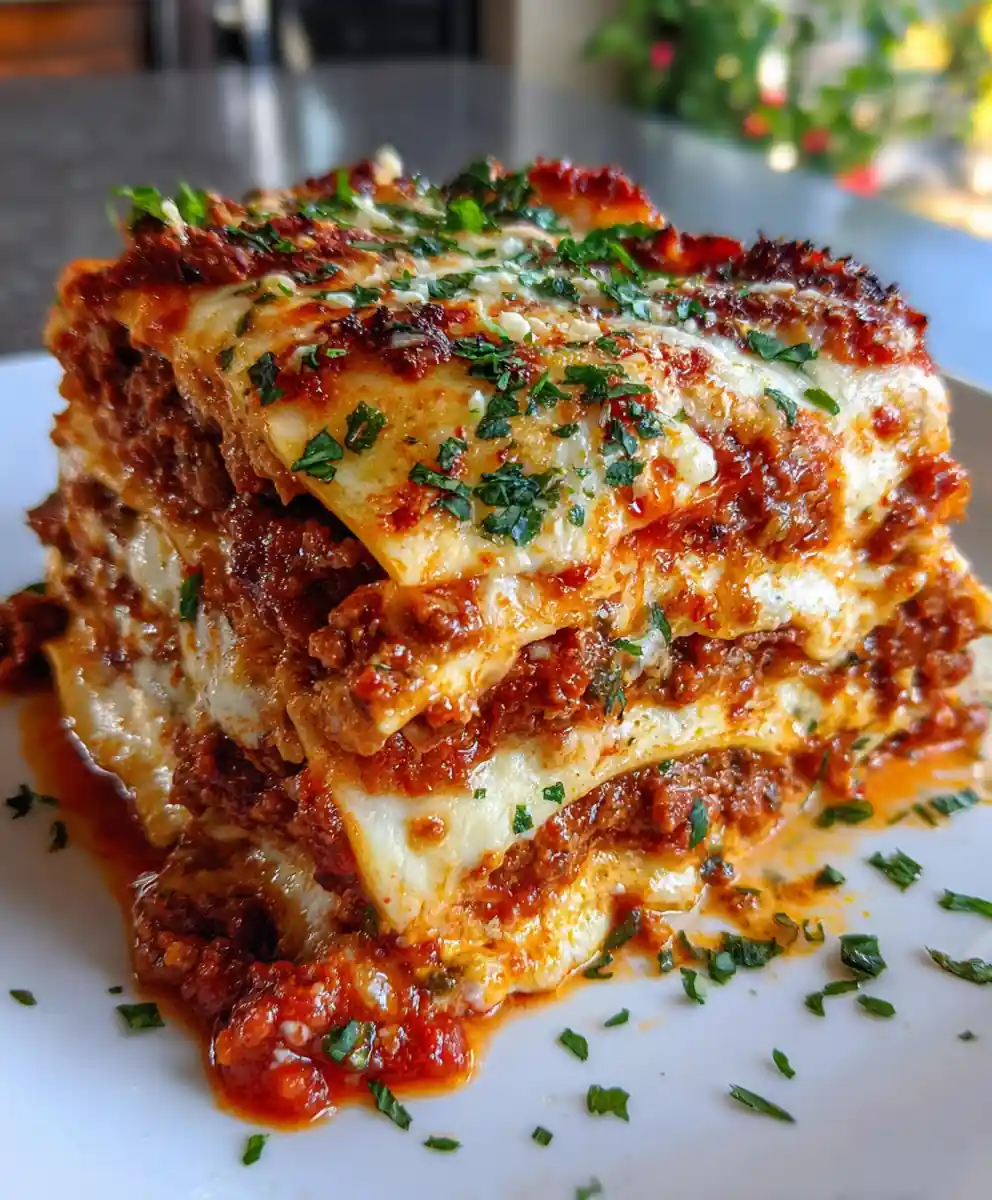Easy Lasagna Recipe With Three Cheeses And Fresh Basil 7 Easy Lasagna Recipe with Three Cheeses and Fresh Basil