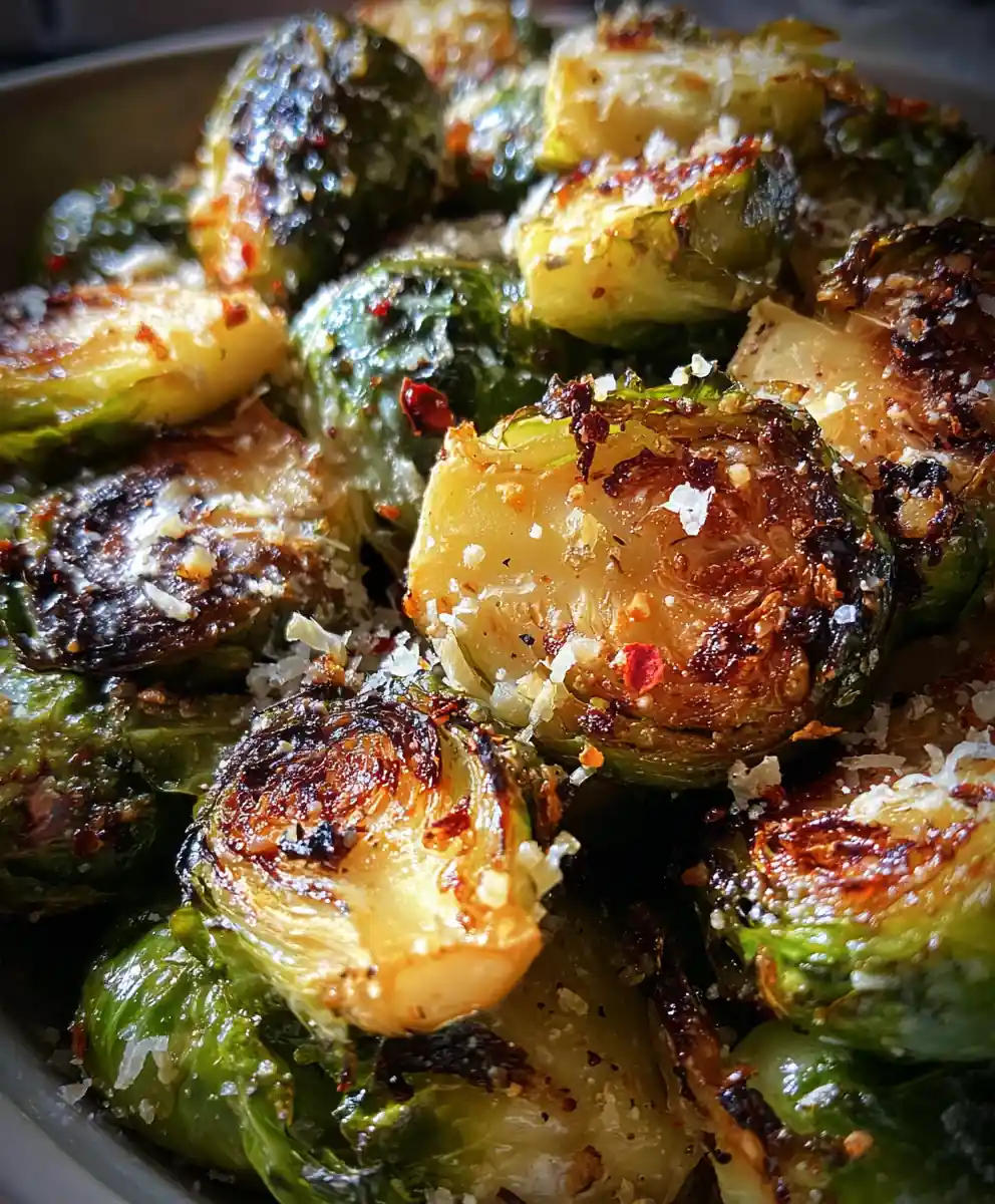 Garlic Roasted Brussel Sprouts Recipe With Parmesan 7 Garlic Roasted Brussel Sprouts Recipe with Parmesan
