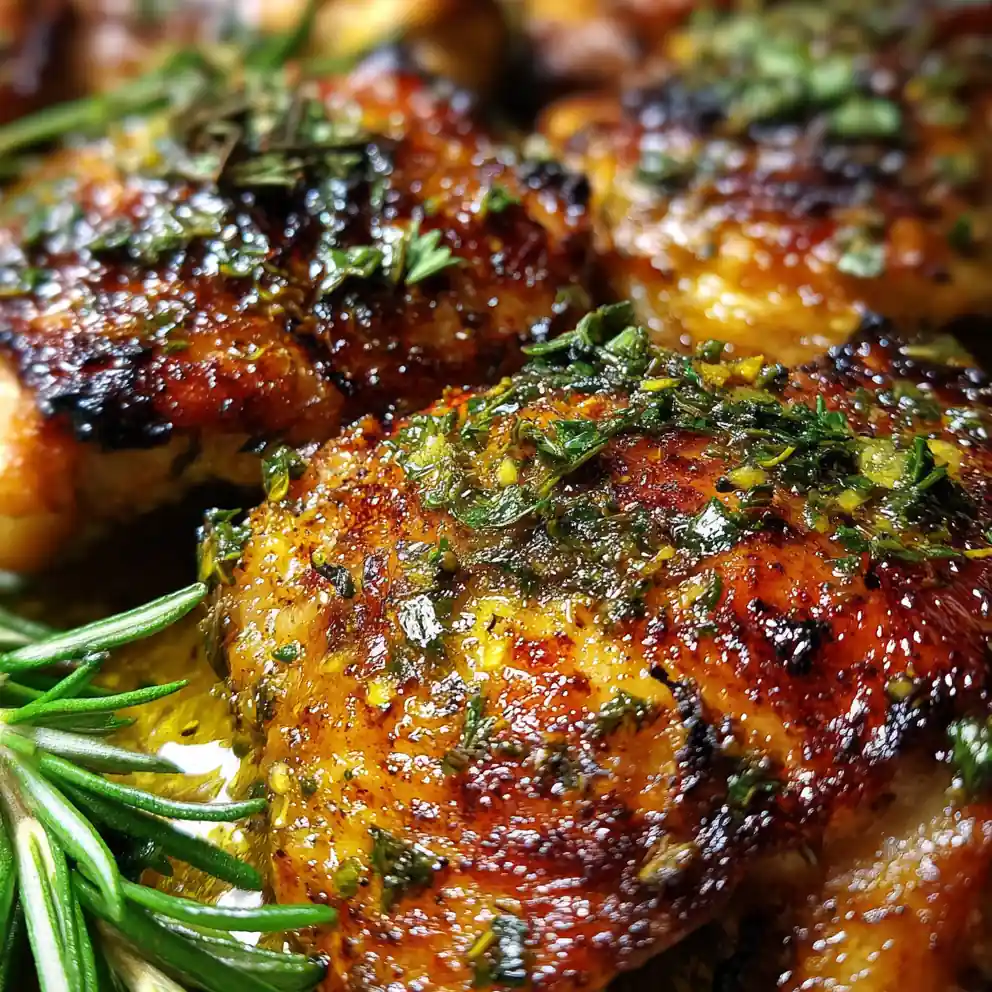 Oven-Baked Chicken Thigh Recipe With Lemon And Herbs 6 Oven-Baked Chicken Thigh Recipe with Lemon and Herbs