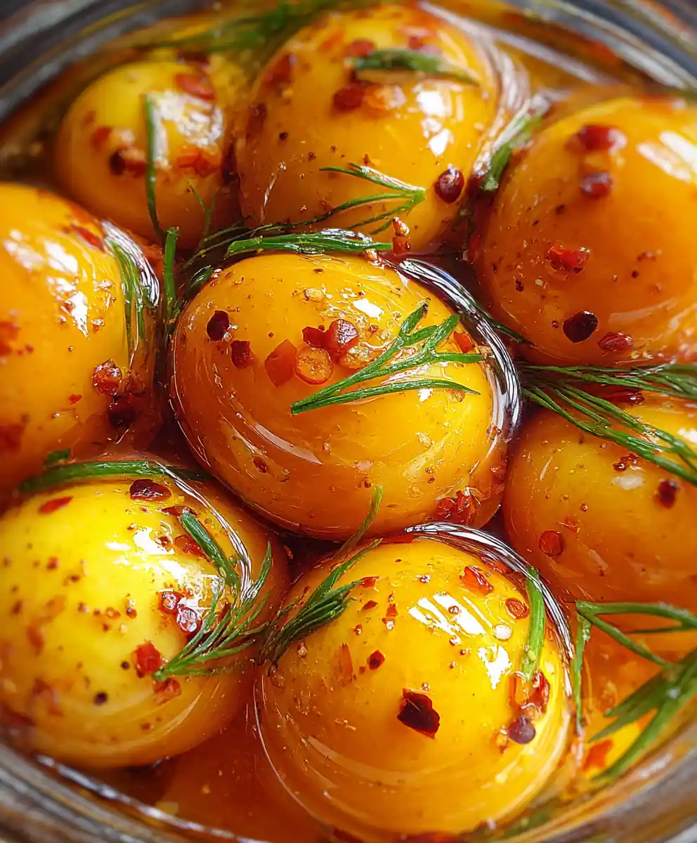 Pickled Eggs Recipe with Spices and Vinegar