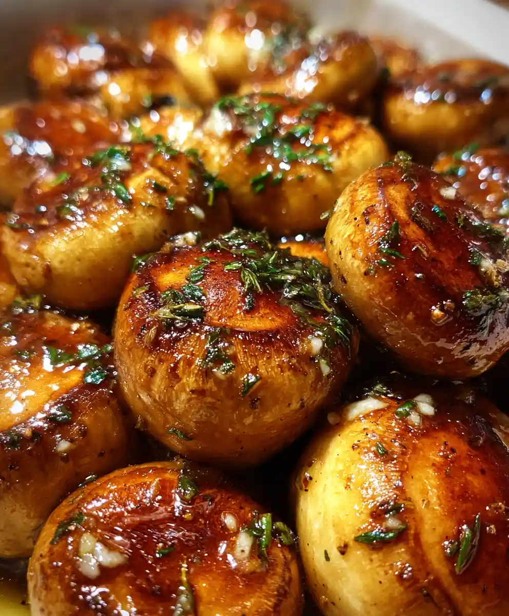 Sautéed Puffball Mushroom with Garlic and Thyme