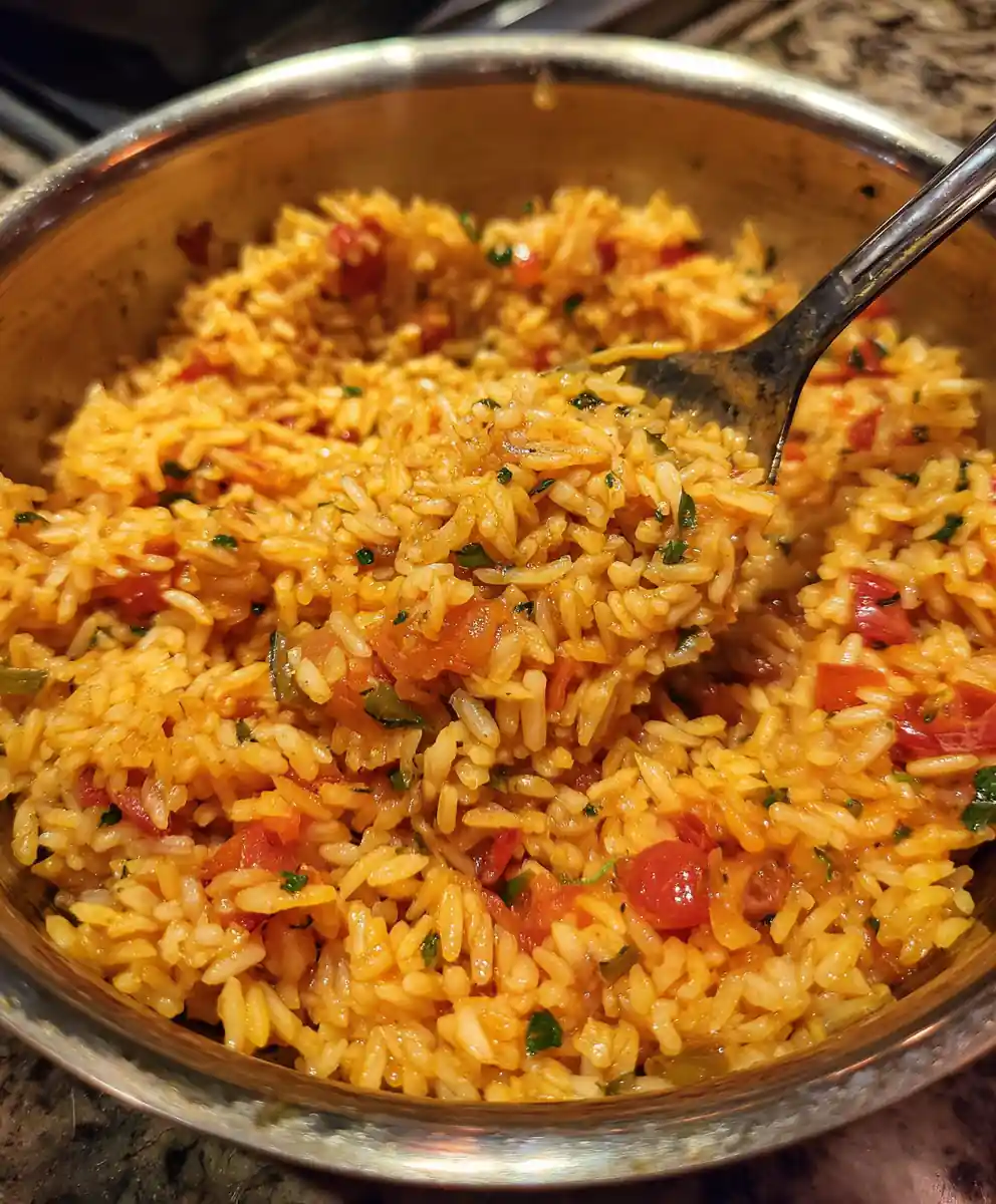 Spanish Rice Recipe One-Pan Saffron Tomato