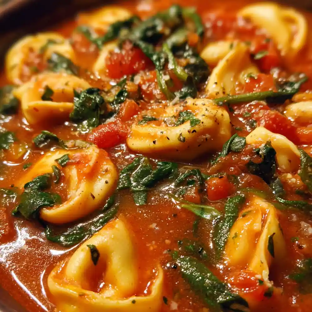 Tortellini Soup Cozy Tomato Basil With Spinach