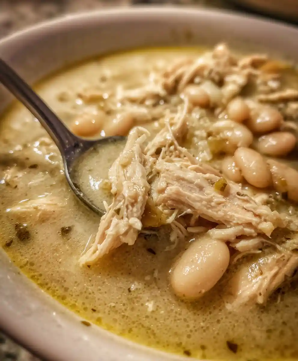 White Chicken Chili Crockpot With Creamy Beans 7 White Chicken Chili Crockpot with Creamy Beans