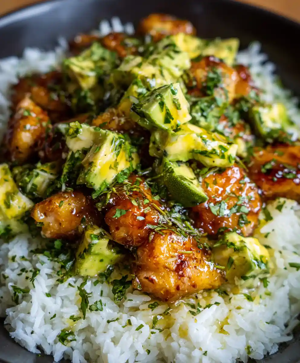 Honey Lime Chicken And Avocado Rice Stack Fresh Bowl 7 honey lime chicken and avocado rice stack Fresh Bowl