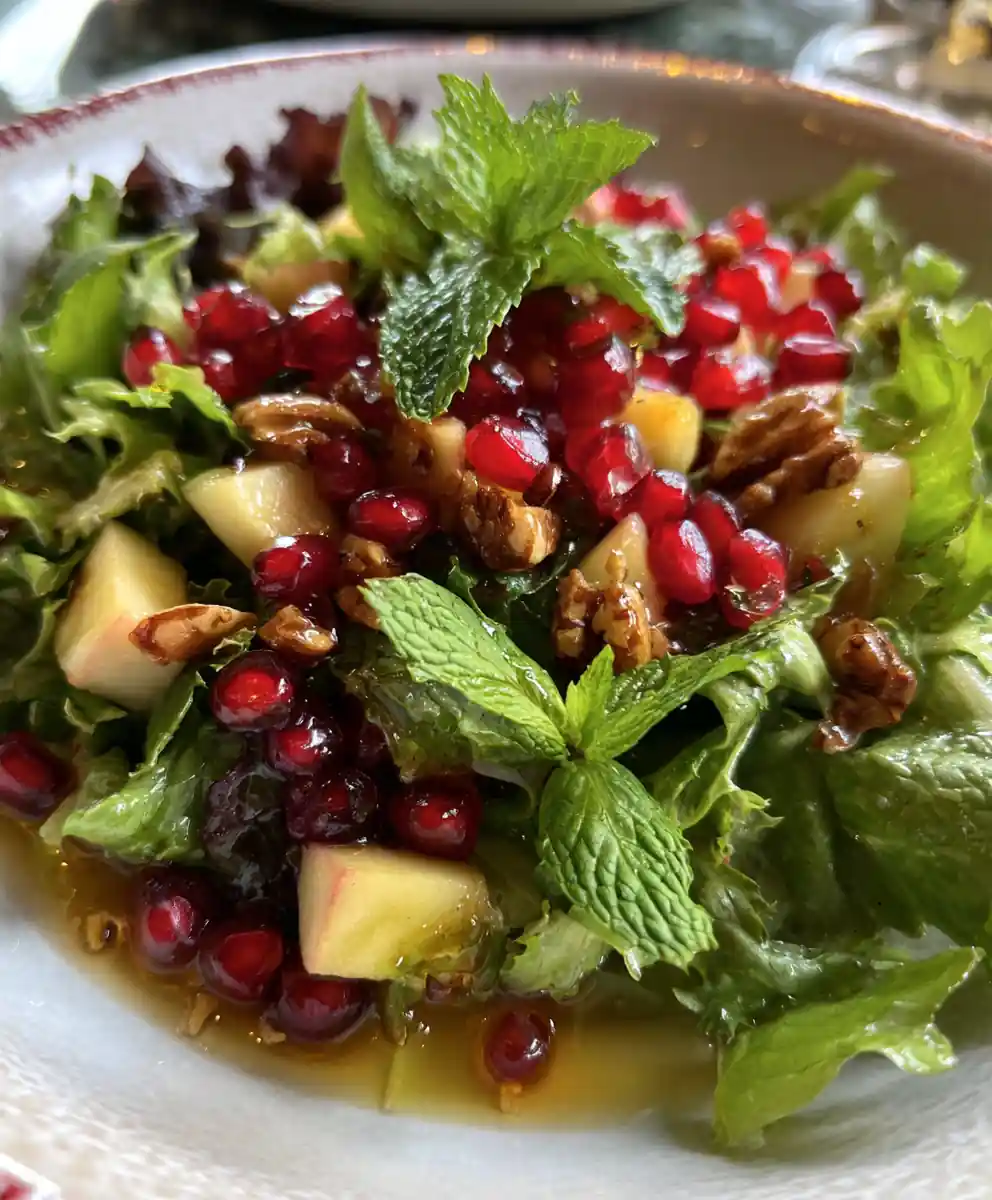 rosh hashanah salad recipe with Pomegranate Seeds