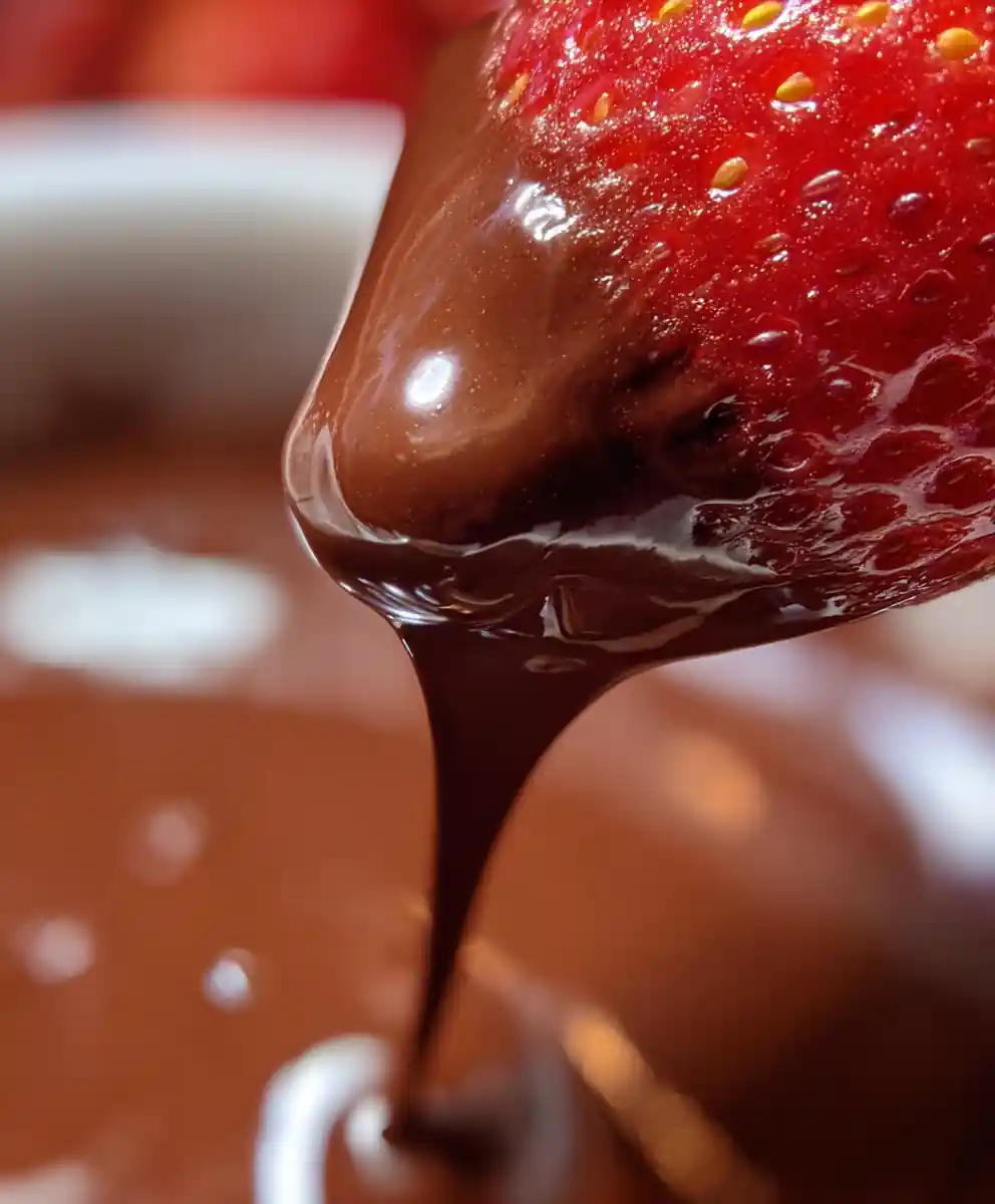 Chocolate Fondue Recipe with Fresh Fruit