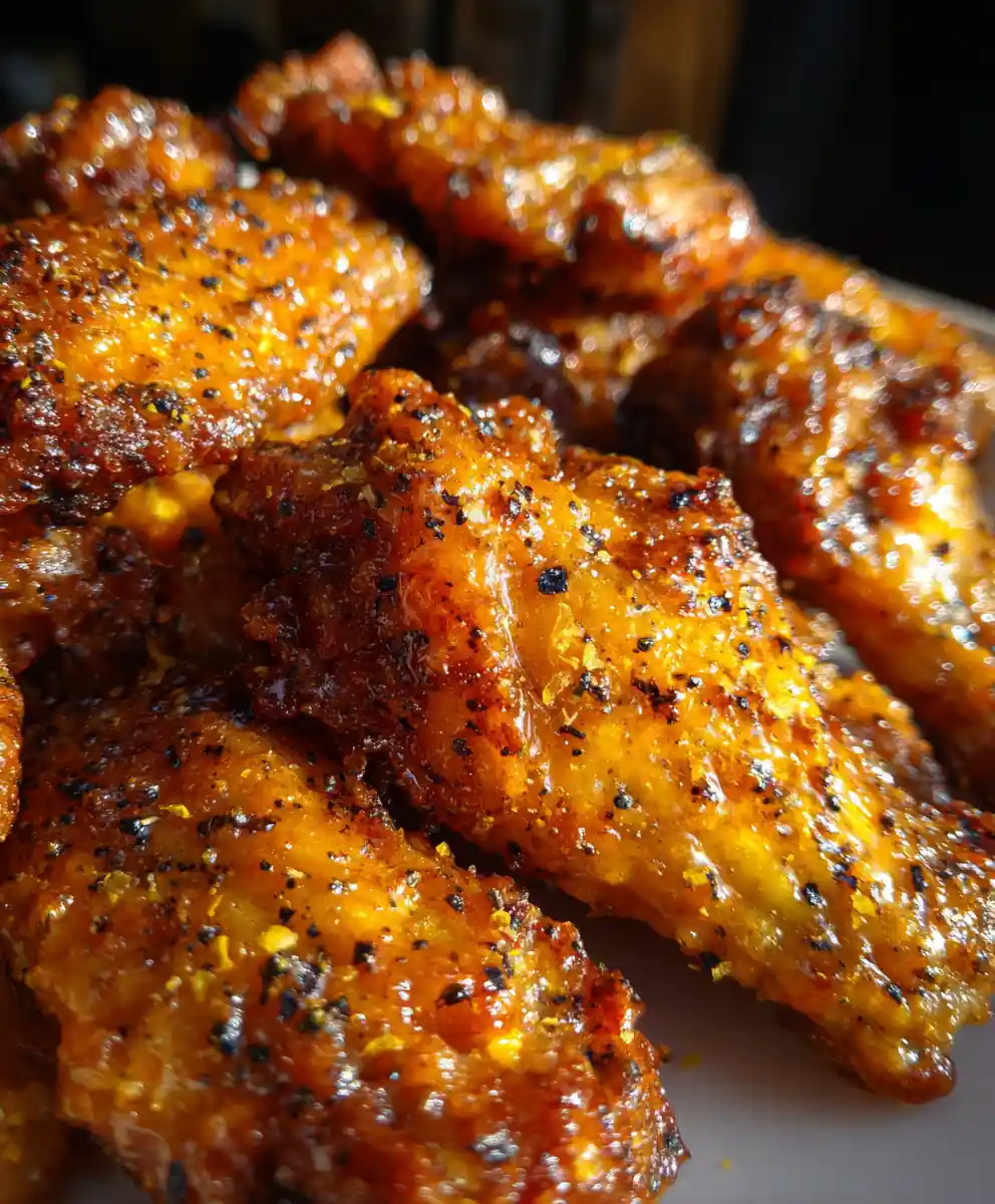 Crispy Lemon Pepper Wings Oven-Baked