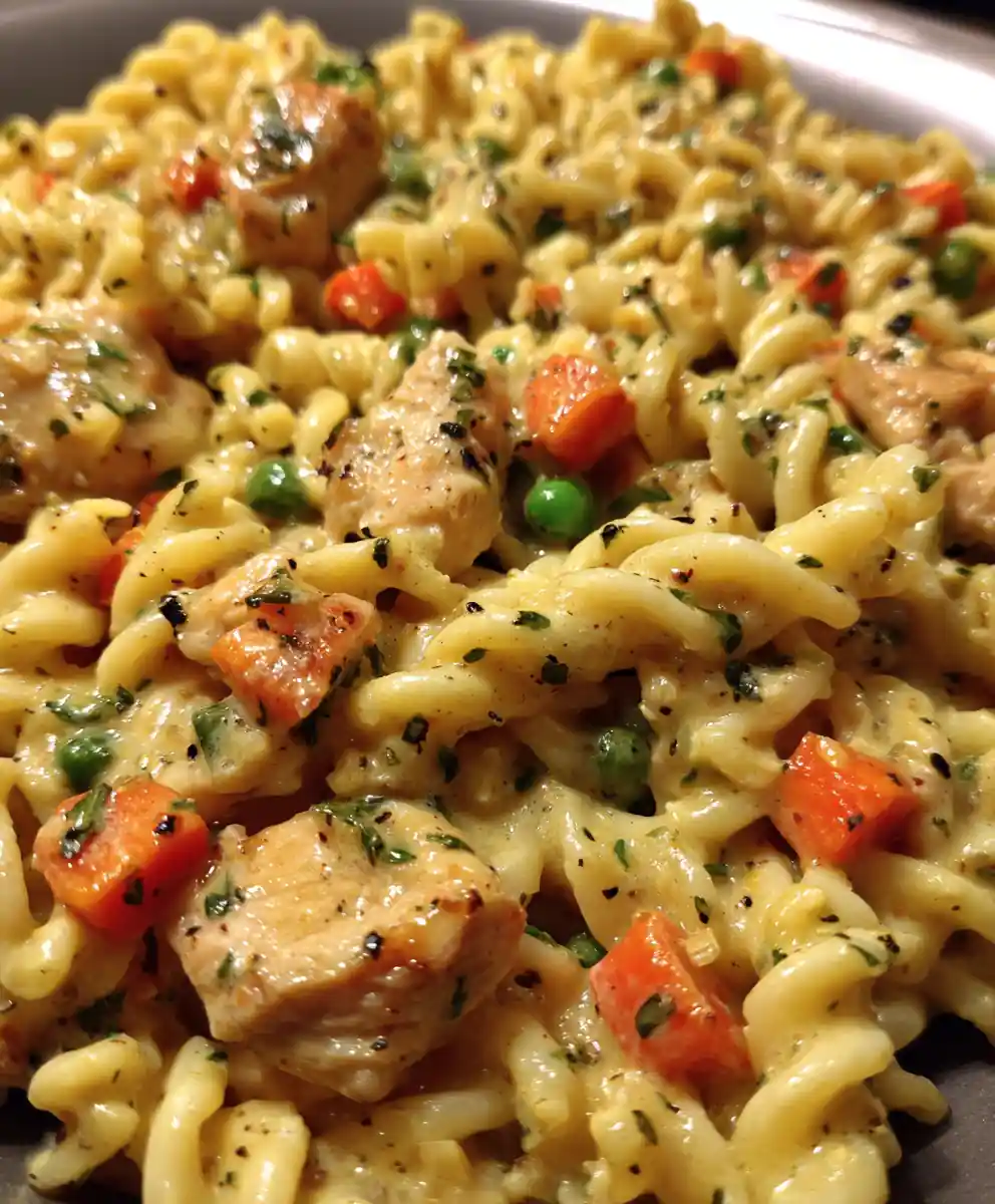 Egg Noodle recipe Creamy Chicken Skillet