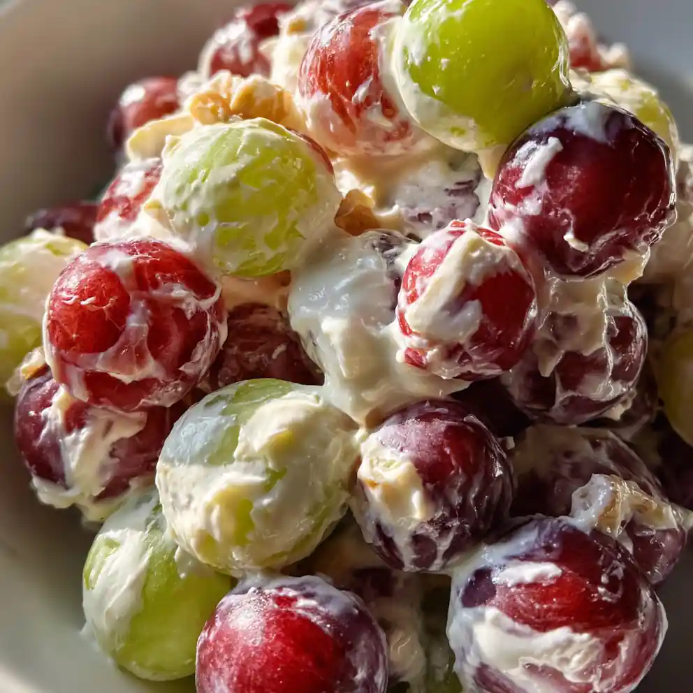 Grape Salad Recipe With Creamy Topping 6 Grape Salad Recipe with Creamy Topping
