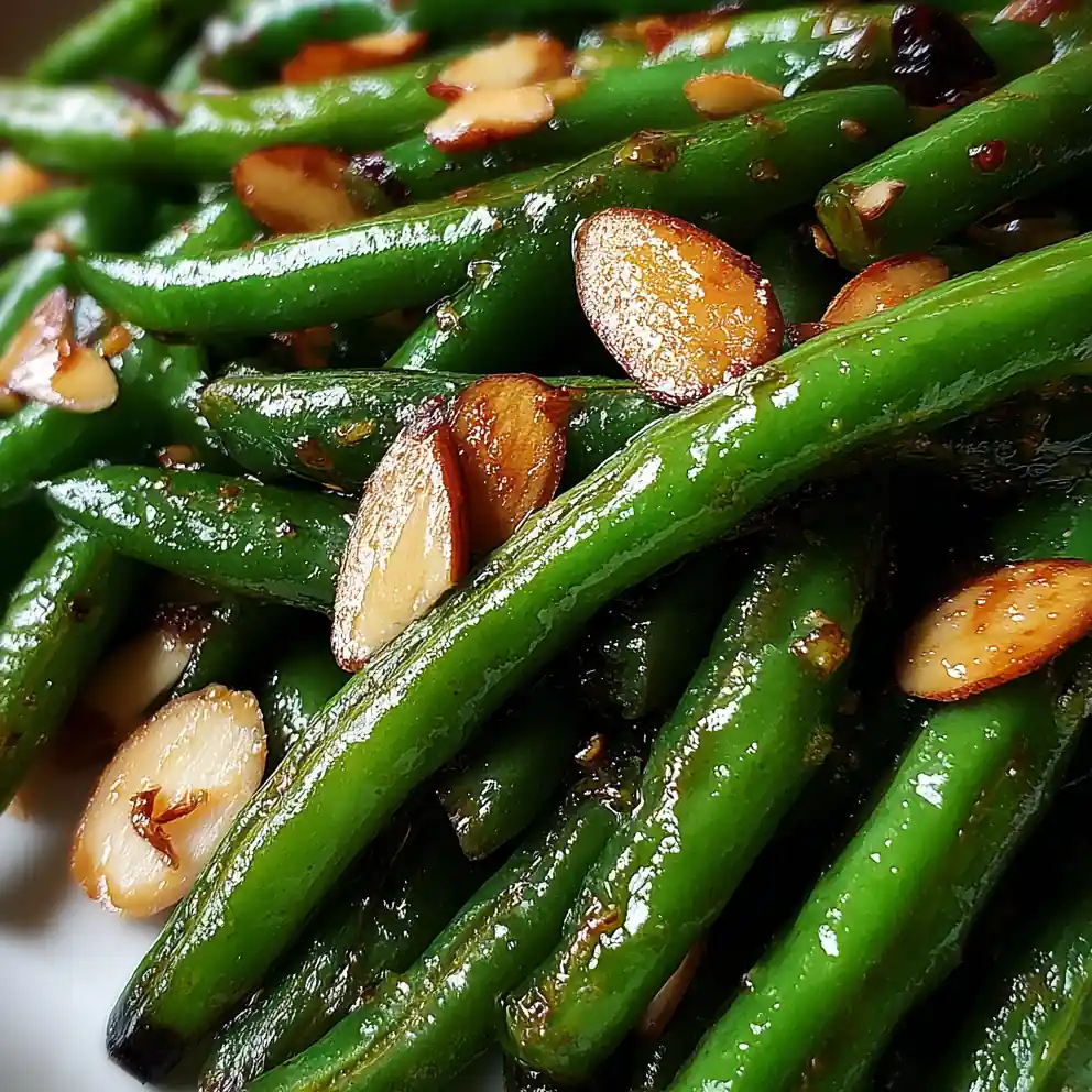Green Beans Recipe Skillet with Toasted Almonds