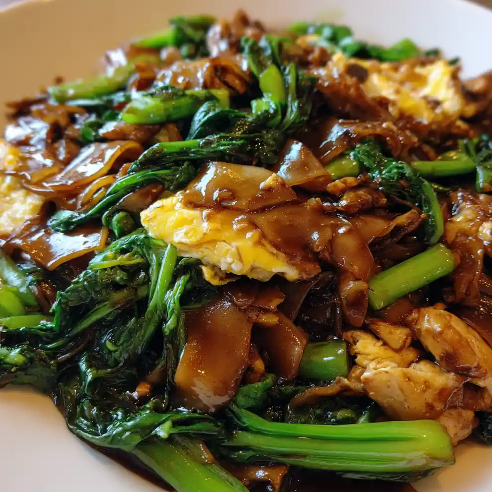 Pad See Ew Recipe With Chinese Broccoli 6 Pad See Ew Recipe with Chinese Broccoli
