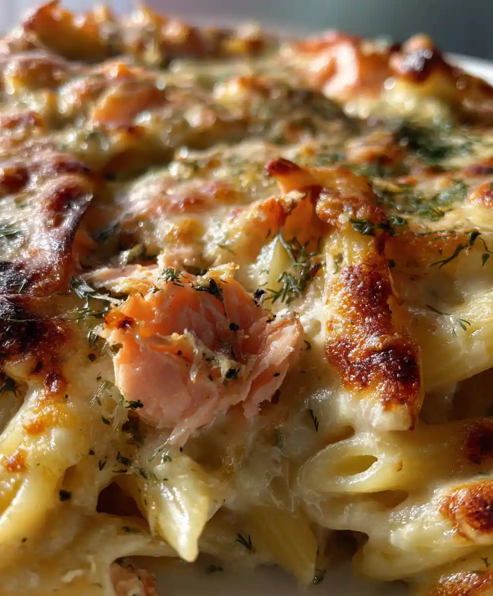 Smoked Salmon recipe Creamy Pasta Bake