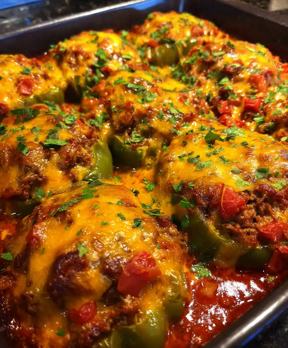 Stuffed Green Pepper Recipe Beef Rice Bake 7 Stuffed Green Pepper Recipe Beef Rice Bake
