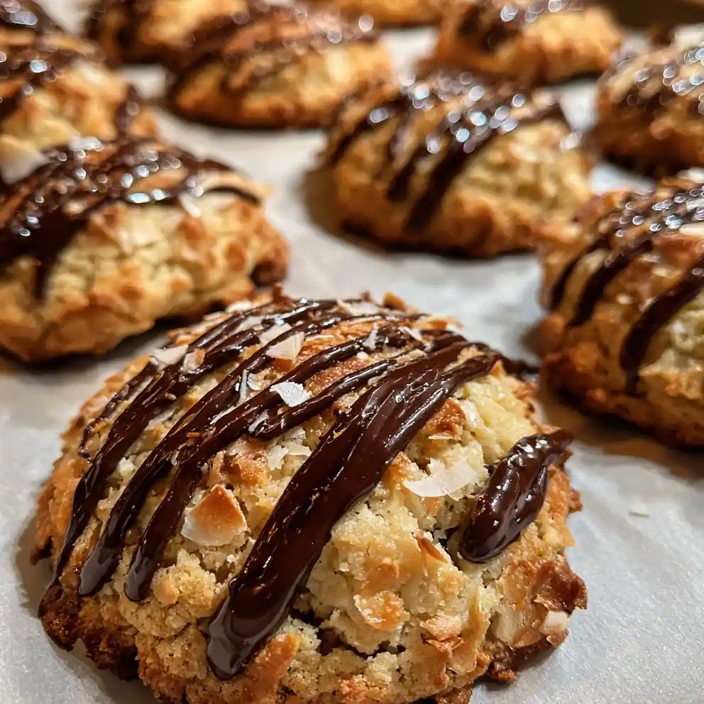 Almond Joy Cookie Recipe With Coconut Chocolate Stripes 6 almond joy cookie recipe With Coconut Chocolate Stripes