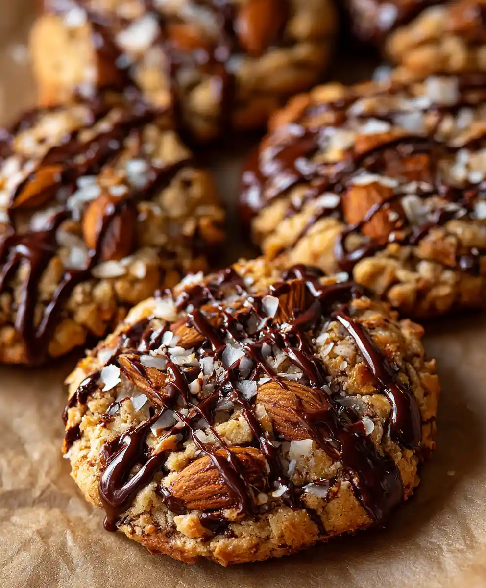 Almond Joy Cookie Recipe With Coconut Chocolate Stripes 7 almond joy cookie recipe With Coconut Chocolate Stripes