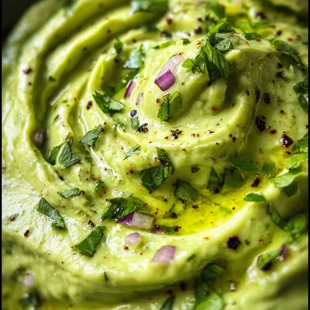 avocado dip recipe With Charred Jalapeño And Lime Swirl