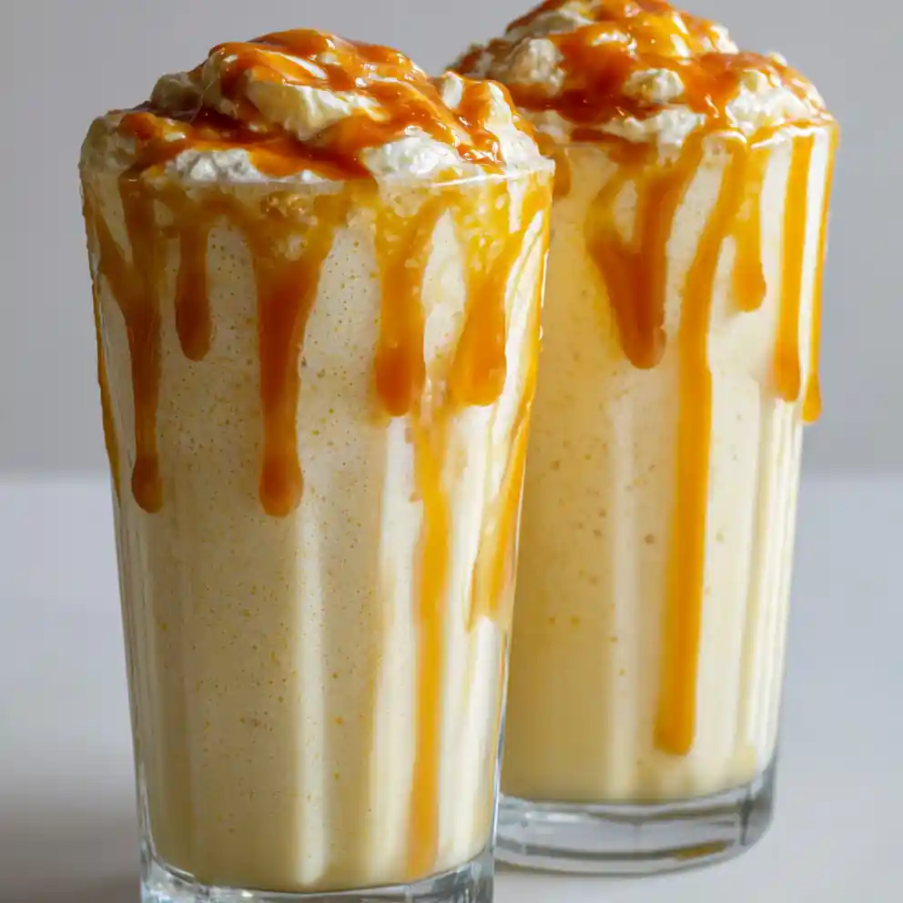 Banana Milkshake Recipe Thick Pour With Caramel Stripe 6 banana milkshake recipe Thick Pour with Caramel Stripe
