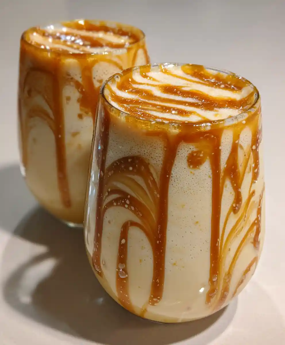 Banana Milkshake Recipe Thick Pour With Caramel Stripe 7 banana milkshake recipe Thick Pour with Caramel Stripe