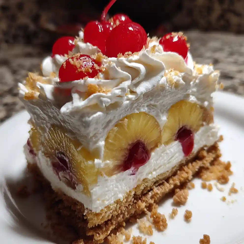 Banana Split Cake Recipe With Cherry Stripe Topping 6 banana split cake recipe With Cherry Stripe Topping