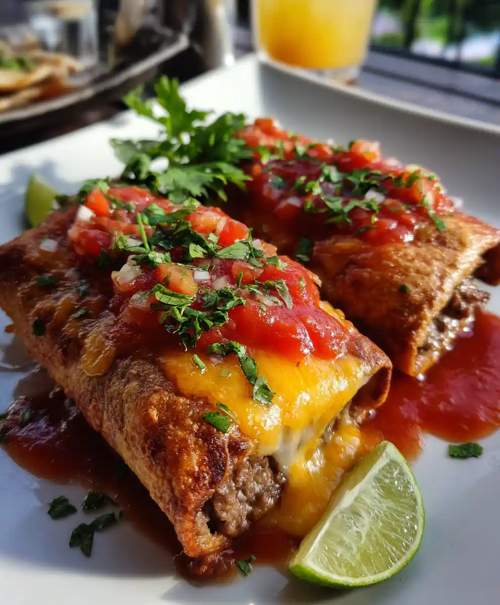 Beef Chimichanga Recipe Sunset Salsa Smothered 7 beef chimichanga recipe Sunset Salsa Smothered