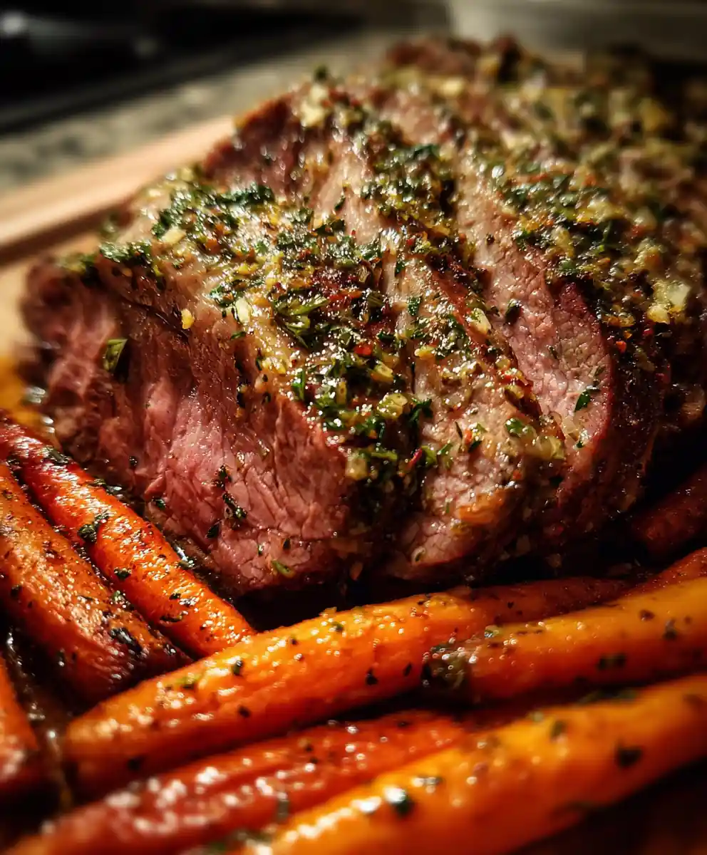 Beef Shoulder Roast Recipe Herb-Crusted Roast With Ruby Carrots 7 beef shoulder roast recipe Herb-Crusted Roast with Ruby Carrots