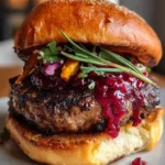 Bison Burger Recipe With Roasted Beet Ketchup 1760372268.2192416