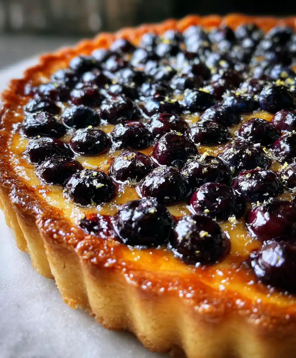 blueberry tart recipe Indigo Almond Frangipane