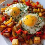 Breakfast Skillet Recipe Golden Potatoes With Pepper Rainbow 1761522370.6552045