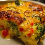 Broccoli Bake Recipe With Cheddar Melt And Red Pepper 1760456236.8556235