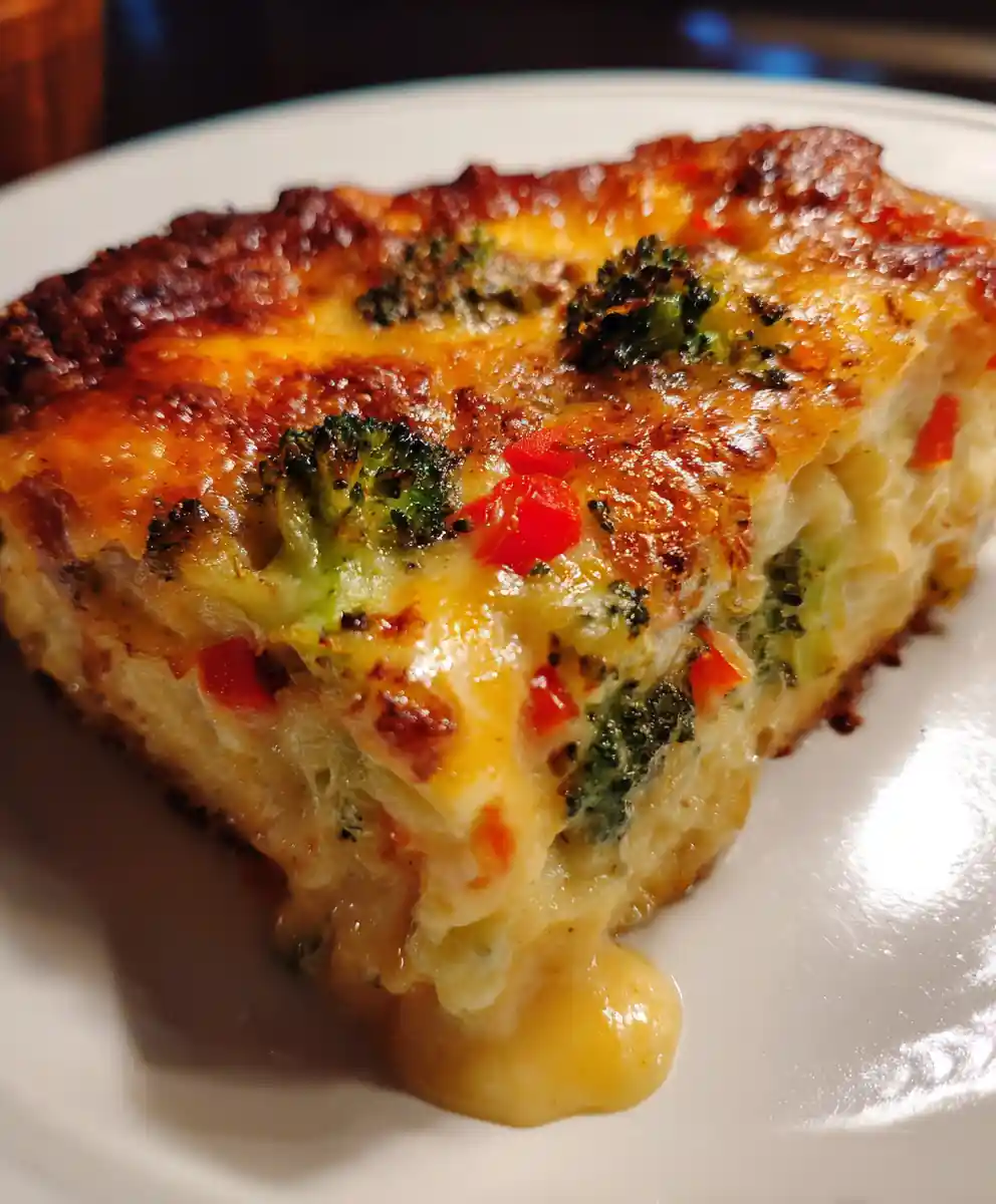 Broccoli Bake Recipe With Cheddar Melt And Red Pepper 7 broccoli bake recipe With Cheddar Melt And Red Pepper