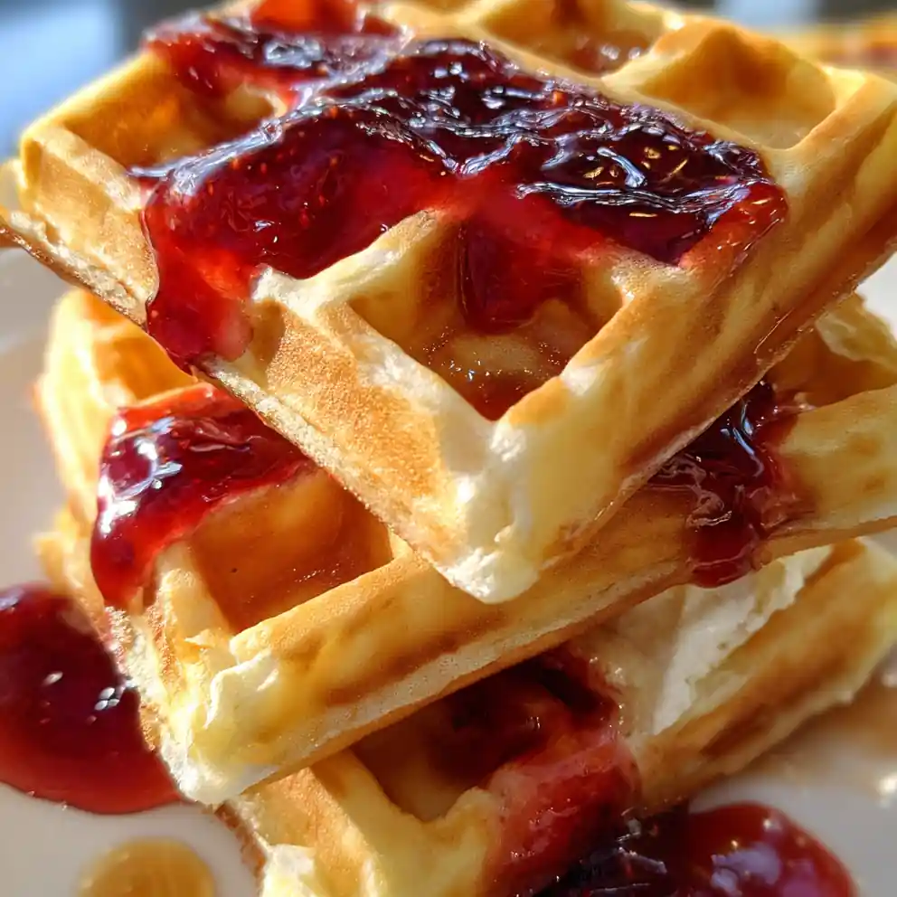 Buttermilk Waffles Recipe With Strawberry Ripple And Lemon Zest 6 buttermilk waffles recipe With Strawberry Ripple And Lemon Zest
