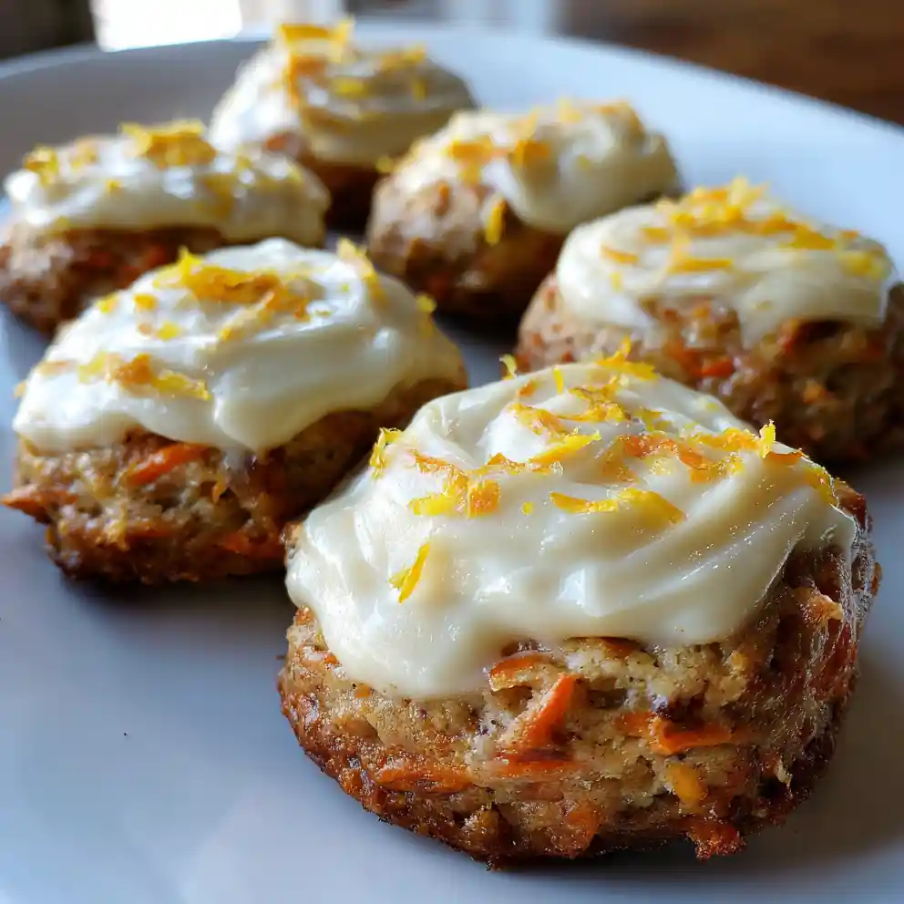 carrot cake cookies recipe Cream Cheese Swirl Orange Specks