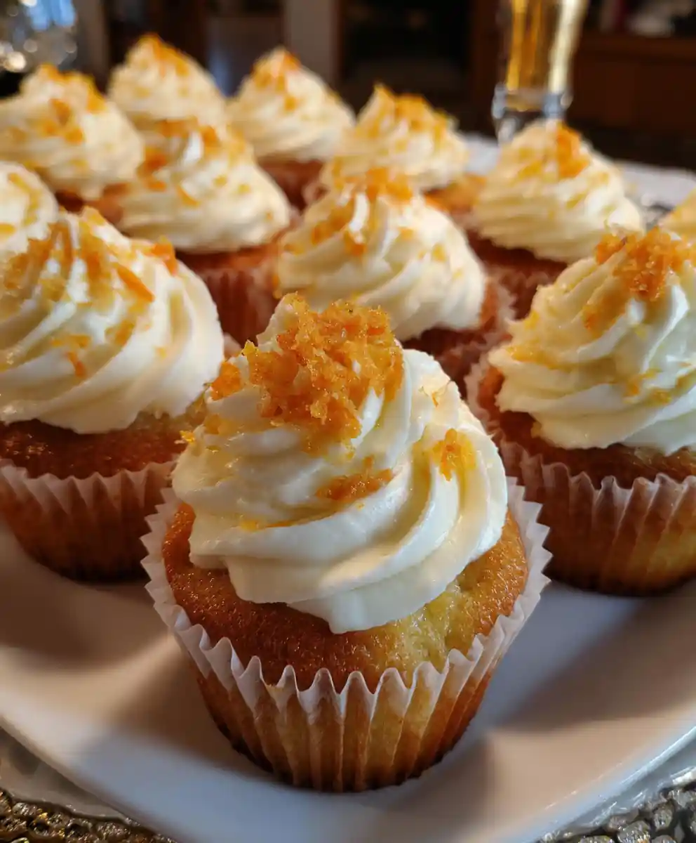 carrot cupcake recipe Cream Cheese Crown With Orange