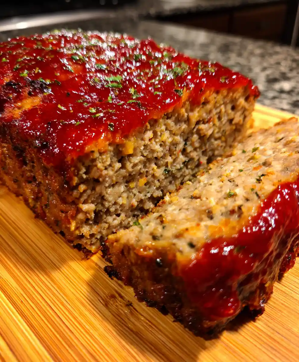Cheesy Meatloaf Recipe With Fire-Roasted Pepper Glaze 7 cheesy meatloaf recipe With Fire-Roasted Pepper Glaze
