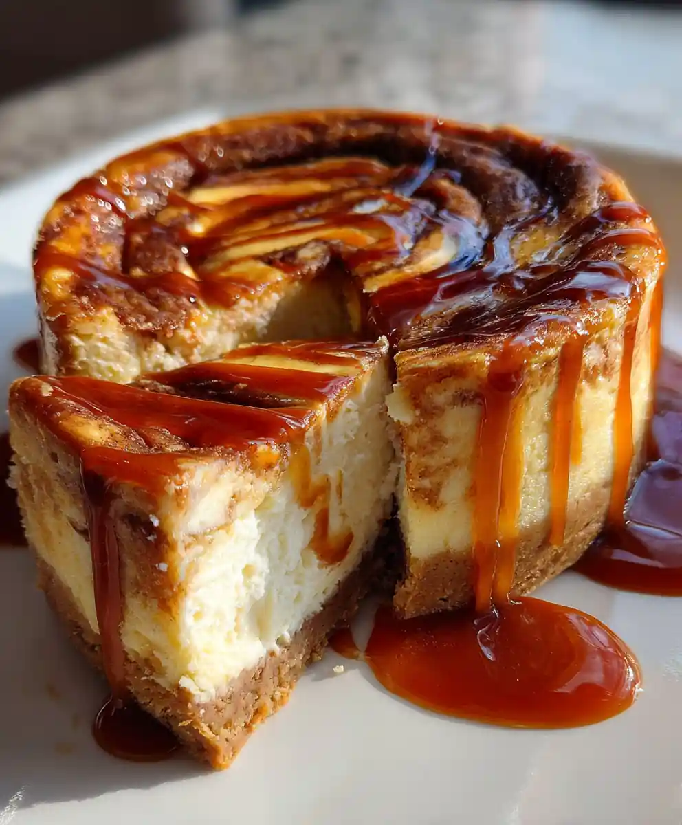 Cinnamon Roll Cheesecake Recipe Swirled Cinnamon Ribbon With Caramel Drip 7 cinnamon roll cheesecake recipe Swirled Cinnamon Ribbon with Caramel Drip